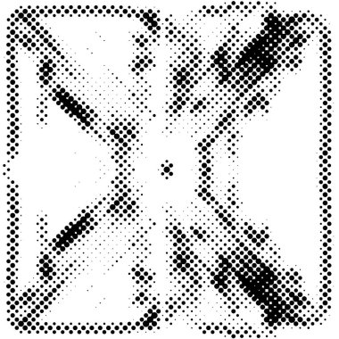 Soyut yarım ton noktalı arkaplan. Noktalı tek renkli desen. Poster, site, kartvizit, kartpostal, iç tasarım için vektör modern doku 