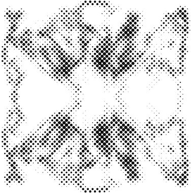  Siyah ve beyaz noktalı soyut arkaplanın vektör çizimi