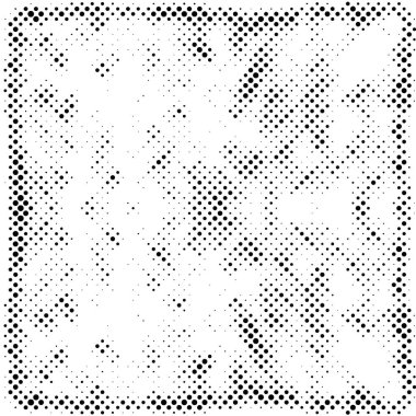 Beyaz arkaplanda siyah noktalı grunge deseni 