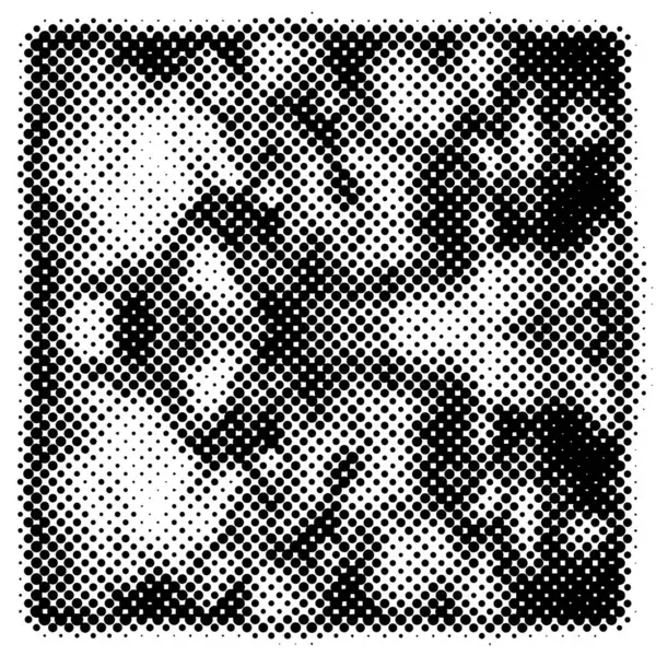 Abstraktní Polotón Tečkovaného Pozadí Černobílý Vzor Tečkami Vektorová Moderní Textura — Stockový vektor