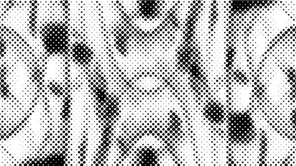 Zwart Wit Monochrome Achtergrond Abstracte Textuur Met Stippen Patroon — Stockvector