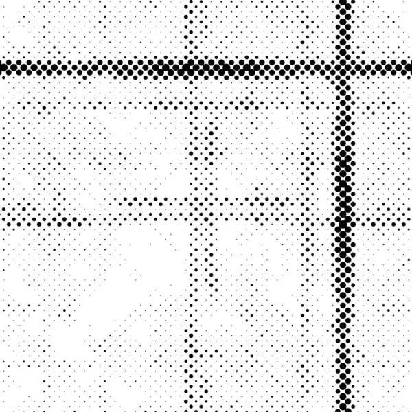 Schwarz Weißer Monochromer Hintergrund Abstrakte Textur Mit Punktemuster — Stockvektor
