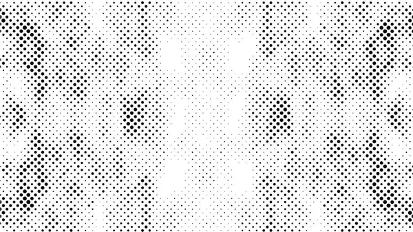 Fondo Monocromo Blanco Negro Textura Abstracta Con Patrón Puntos — Archivo Imágenes Vectoriales