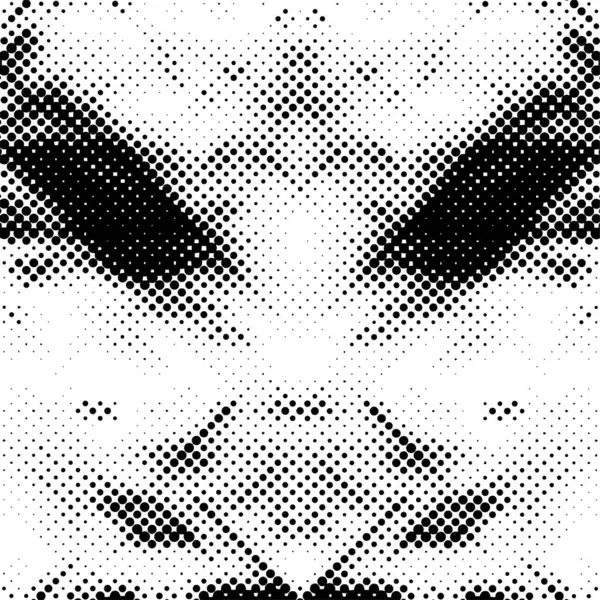 Grunge Pattern Black Dots White Background Stock Illustration