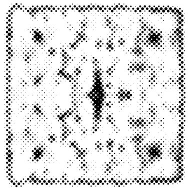 Beyaz arkaplanda siyah noktalı grunge deseni 