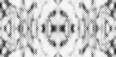 Siyah beyaz grunge arka planda görülmüş. Soyut yarım ton vektör çizimi