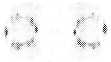 Siyah ve beyaz grunge vektör çizgisi arkaplanı görüldü. Soyut yarım ton illüstrasyon arka planı. Grunge ızgara polka nokta arkaplan deseni