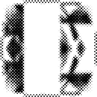 Yarı ton siyah beyaz grunge arka plan. Beyaz arka plana dağılmış noktaların dokusu. Kartvizitlerde, rozetlerde, etiketlerde klasik sanat tarzında soyut desenler var. Vektör tek renkli elementler