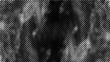 Soyut yarım ton siyah beyaz monokrom arkaplan kaotik desen, vektör illüstrasyonu