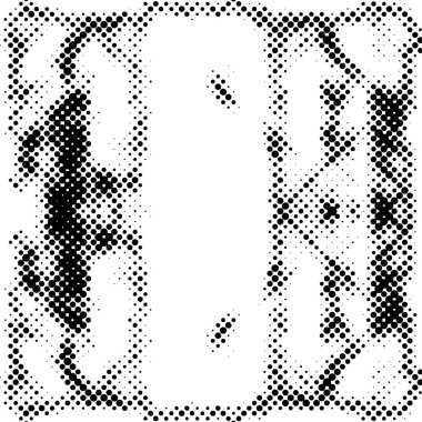 Soyut yarım ton siyah beyaz monokrom arkaplan kaotik desen, vektör illüstrasyonu