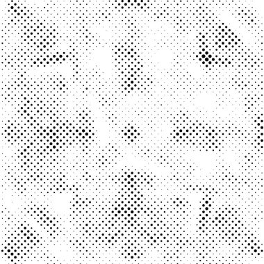 Tehlike Grunge yarım ton örtülü doku. Kirli gürültü yaşlanma şablonu. 