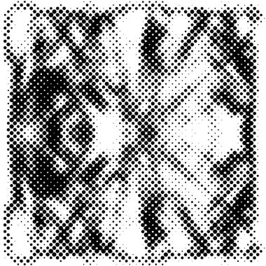 Tehlike Grunge yarım ton örtülü doku. Kirli gürültü yaşlanma şablonu. 