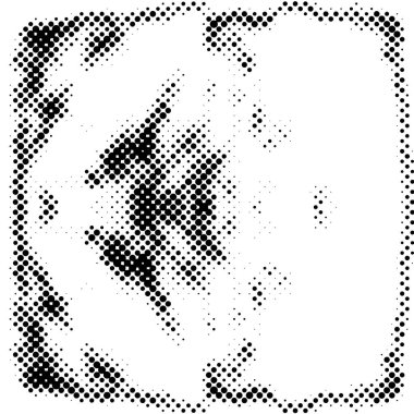 Siyah ve beyaz noktalı grunge arkaplanının vektör çizimi   