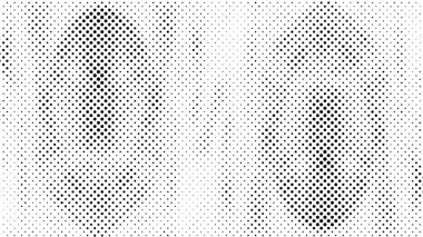 Siyah ve beyaz noktalı grunge arkaplanının vektör çizimi   