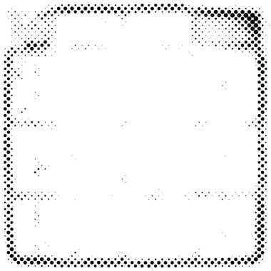 siyah ve beyaz tek renkli arka plan. Noktalar desenli soyut doku, grunge yarım ton arkaplan, vektör illüstrasyonu