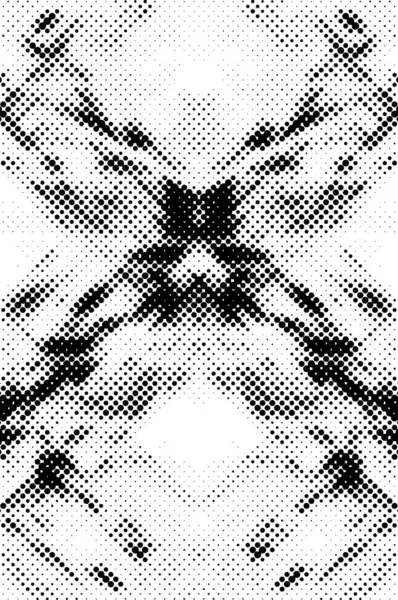 Černobílé Skvrnité Pozadí Grunge Abstraktní Vektorová Ilustrace Půltónu — Stockový vektor