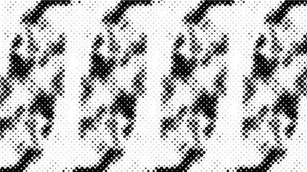 Abstrait Demi Teinte Noir Blanc Fond Monochrome Avec Motif Chaotique — Image vectorielle