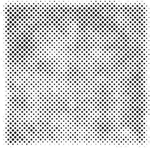 Abstrakcyjne Pół Tonu Czarno Białe Monochromatyczne Tło Chaotycznym Wzorem Wektor — Wektor stockowy