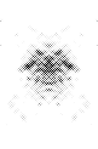 Distress Grunge Demi Ton Superposition Texture Modèle Conception Vieillissement Par — Image vectorielle