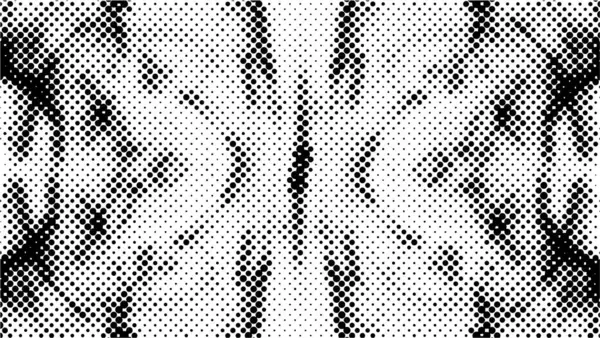 Vierkante Grunge Halve Toon Patroon Witte Achtergrond — Stockvector