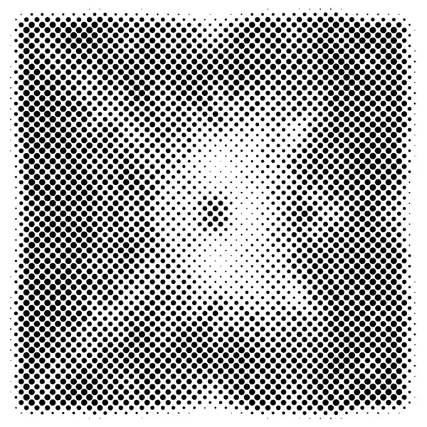Square Grunge Halftone Pattern White Background — Stock Vector