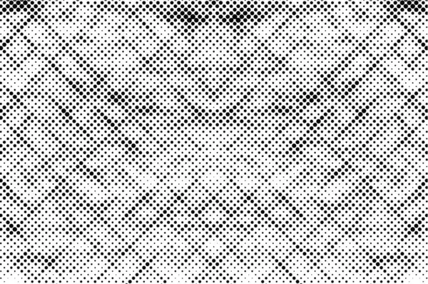 Grunge Carré Motif Demi Teinte Sur Fond Blanc — Image vectorielle