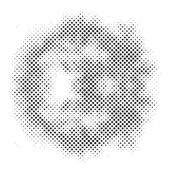 Square Grunge Halftone Pattern White Background — Stock Vector