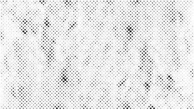 Yarı ton siyah beyaz grunge arka plan. Beyaz arka plana dağılmış noktaların dokusu. Kartvizitlerde, rozetlerde, etiketlerde klasik sanat tarzında soyut desenler var. Vektör tek renkli elementler