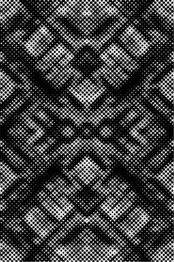 Noktalı, soyut resim siyah ve beyaz