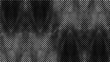 Yarı ton siyah beyaz grunge arka plan. Beyaz arka plana dağılmış noktaların dokusu. Kartvizitlerde, rozetlerde, etiketlerde klasik sanat tarzında soyut desenler var. Vektör tek renkli elementler