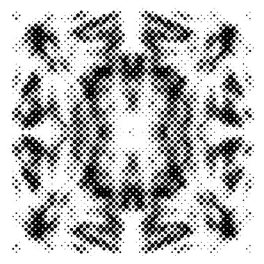 Grunge yarım ton siyah-beyaz noktalar dokusu. Benekli Soyut Doku