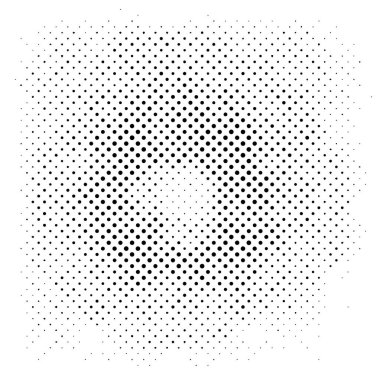 Yarım Tonlu Noktalar Düzeni. Yarım ton noktalı Grunge dokusu. Hafif Sıkıntılı Arkaplan Yarım Tonlama Efektleri. vektör illüstrasyonu
