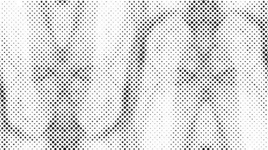 Soyut siyah-beyaz vektör arkaplanı. Noktalar halinde kirli desenli tek renkli vintage yüzey.