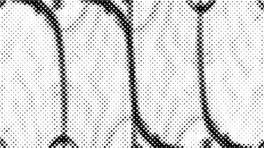 Soyut siyah-beyaz vektör arkaplanı. Noktalar halinde kirli desenli tek renkli vintage yüzey.