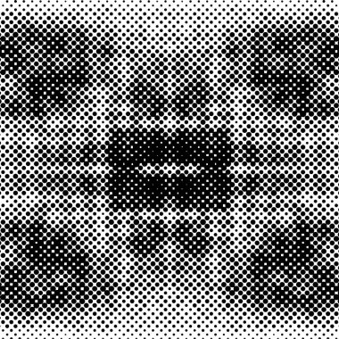 Noktalı siyah beyaz arkaplan, noktalı grunge dokusu, vektör illüstrasyon tasarımı