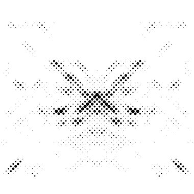 Noktalı siyah beyaz arkaplan, noktalı grunge dokusu, vektör illüstrasyon tasarımı