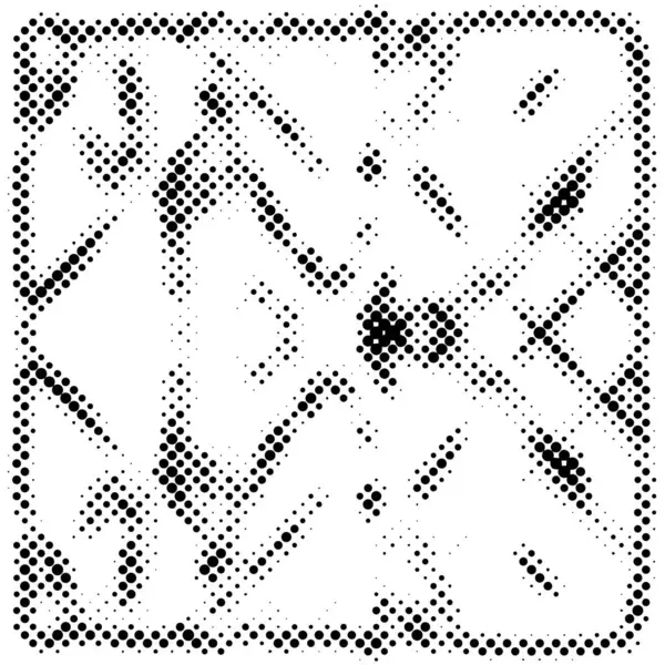 摘要半色调黑白 一种混乱模式的单色背景 用于在名片 标签上打印的绝妙纹理 — 图库矢量图片