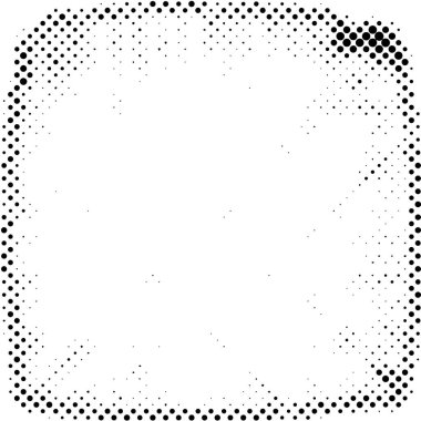 Noktalı siyah beyaz arkaplan, noktalı grunge dokusu, vektör illüstrasyon tasarımı