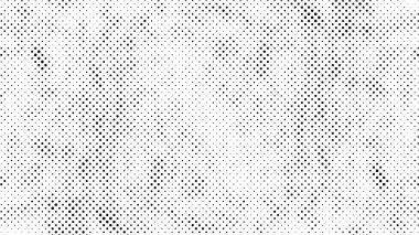 Yarı ton siyah beyaz grunge arka plan. Beyaz arka plana dağılmış noktaların dokusu. Kartvizitlerde, rozetlerde, etiketlerde klasik sanat tarzında soyut desenler var. Vektör tek renkli elementler