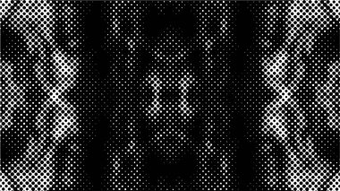 Grunge yarım ton siyah-beyaz noktalar dokusu. Benekli vektör soyut dokusu
