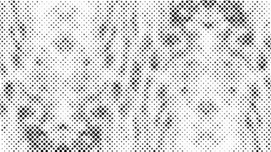 Yarım tonluk siyah beyaz arkaplan ve noktalar. soyut vektör illüstrasyonu
