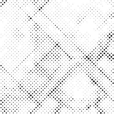Yarım tonluk siyah beyaz arkaplan ve noktalar. soyut vektör illüstrasyonu
