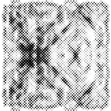 Siyah ve beyaz grunge çizgisi arka planda görülmüş. Soyut yarım ton illüstrasyon arka planı. Grunge ızgara polka nokta arkaplan deseni