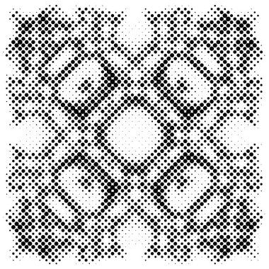 Siyah ve beyaz grunge vektör çizgisi arkaplanı görüldü. Soyut yarım ton illüstrasyon arka planı. Grunge ızgara polka nokta arkaplan deseni