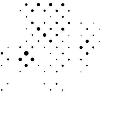 Siyah ve beyaz grunge vektör çizgisi arkaplanı görüldü. Soyut yarım ton illüstrasyon arka planı. Grunge ızgara polka nokta arkaplan deseni