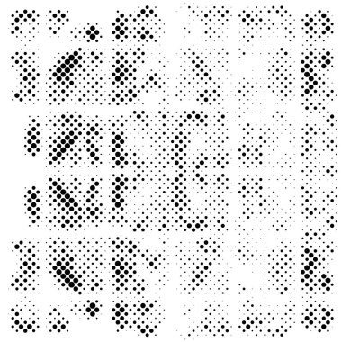  Yarım ton siyah ve beyaz noktalar dokusu. Benekli Soyut Doku