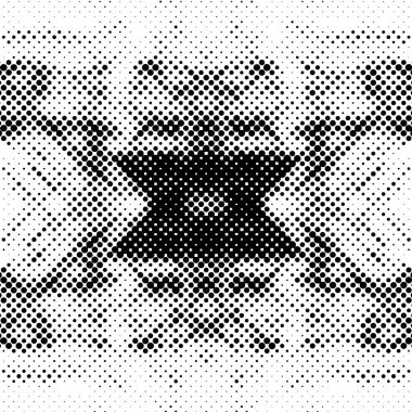 Grunge yarım ton vektör arkaplan. Yarı ton vektör dokusunu belirler. Gradyan yarım ton, pop sanatında arka planda yer alır. Siyah ve beyaz desenli. Mürekkep Yazdırma Sıkıntısı Arkaplanı 