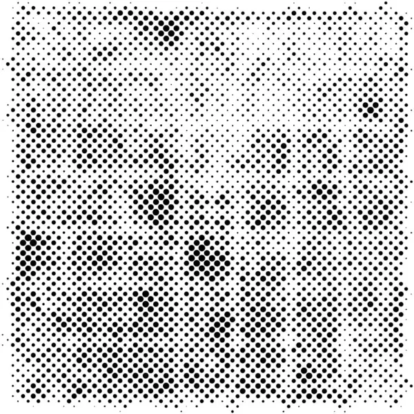 Black White Monochrome Background Abstract Texture Dots Pattern Grunge Halftone — Stock Vector