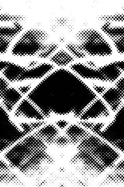 ハーフトーンブラックとホワイトドットのテクスチャーの背景 スポットされた抽象的なテクスチャ — ストックベクタ