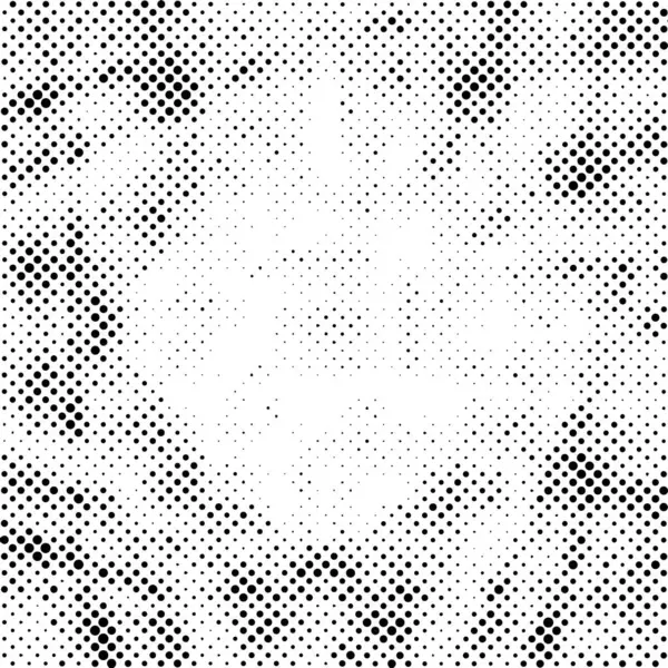 Polotónovaná Tečkovaná Textura Grunge Světle Ztížené Pozadí Půltónovými Efekty — Stockový vektor